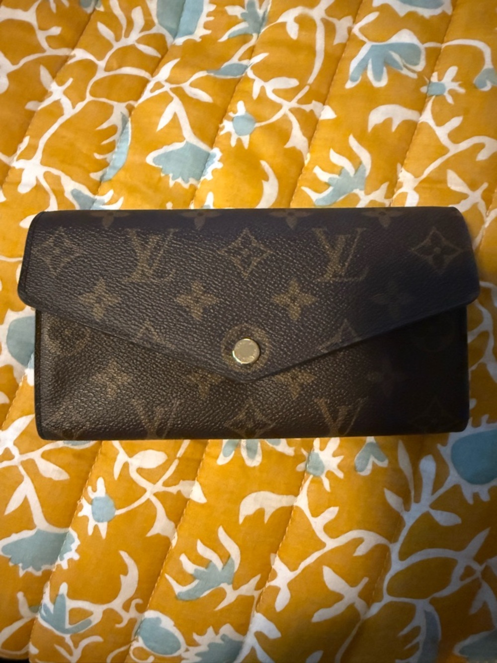 Louis Vuitton Monogram Envelope Wallet in Dark Brown
